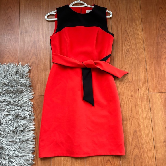 Milly dark orange and black dress size 6 - Picture 3 of 9